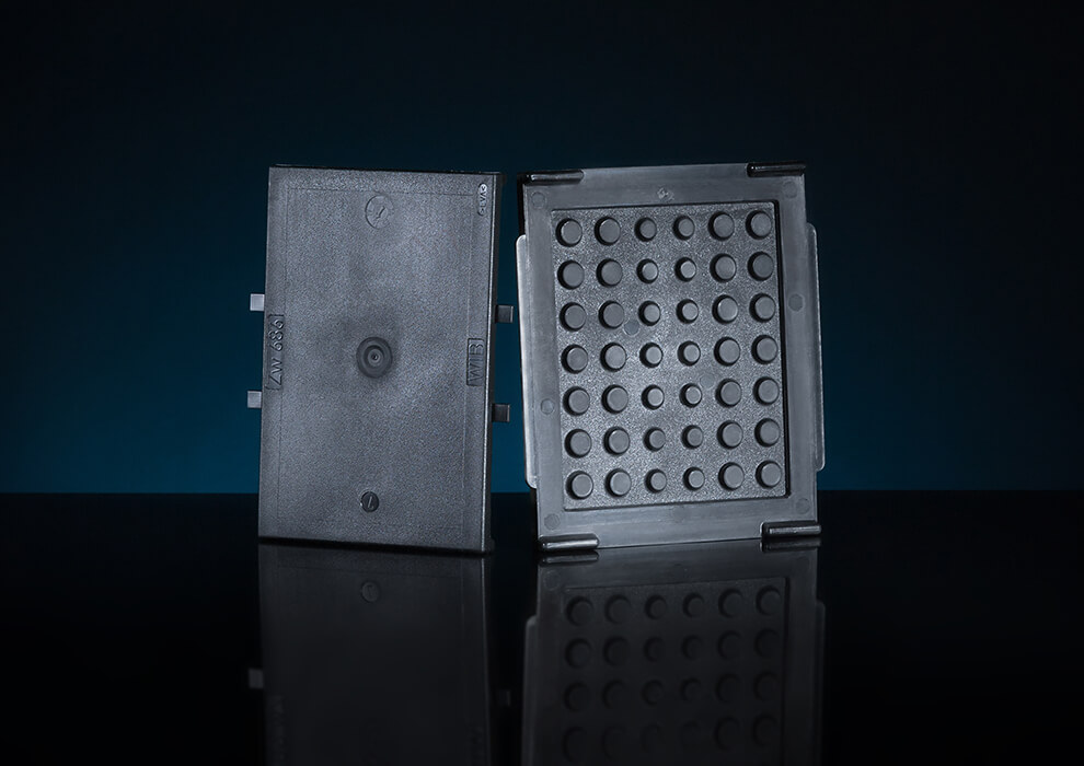 Zwischenlagen und -platten Zwischenplatte aus Kunststoff zur Schonung des Oberbaus